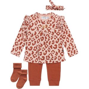 Dirkje - Kledingset - 4delig - Arabian Spice - Noppies sokjes Bruin - Maat 86