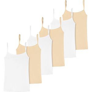 uncover by Schiesser Dames spaghettitop 6 pack Cotton