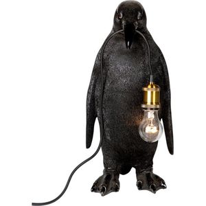 Dierenlamp - pinguin - 23,5x21x49,5 cm - zwart