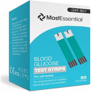 MostEssential Premium Glucosemeter Navulset - Set van 50 Teststrips