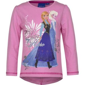 Disney Frozen Shirt - Lange Mouw - Roze - Maat 98/104 - 4 jaar/102 cm