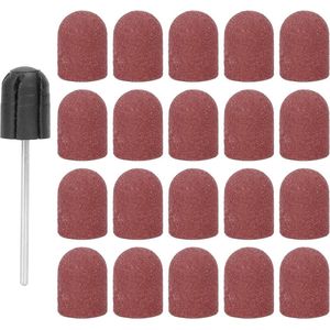 Nail Drills Sanding Bands - Manicure Sharpener Sanding Set Accessory - Brown Color - 10 Pieces, 15mm Size .