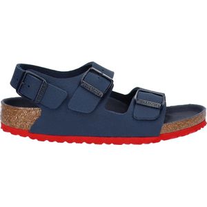 Birkenstock Milano Kids Sandalen Desert Soil Blue Red Narrow-fit | Blauw | Imitatieleer | Maat 32 | 1022211