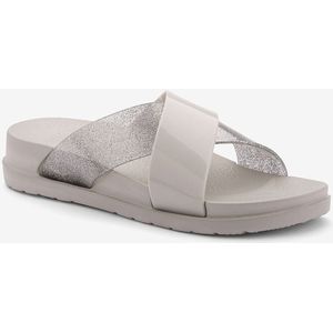 Damesslippers coqui nela steen/zilver glitter 36