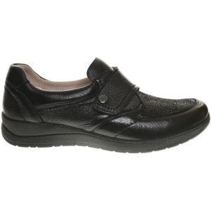 Zwarte Comfort Velcroschoen Lycra maat 36