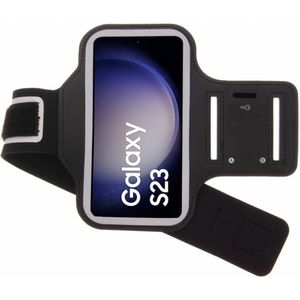 BixB Sportband Geschikt voor Samsung Galaxy S23 hardloop armband telefoon - sportarmband - zwart