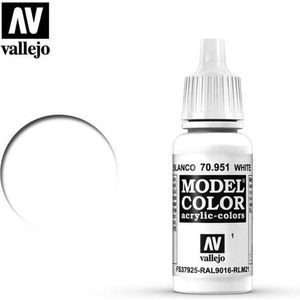 Vallejo 70951 Model Color White - Acryl Verf flesje