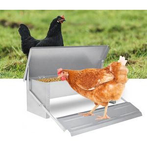 5 kg Voederautomaat voor Kippen en Gevogelte met Deksel - Weerbestendig en Hygiënisch