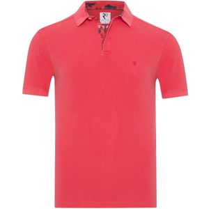 R2 Amsterdam - Polo Solid Roze - Modern-fit - Heren Poloshirt Maat S