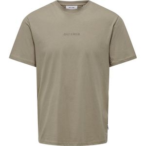 ONLY&SONS - ONSLEVI LIFE REG TEXT SS TEE NOOS - Heren - T-shirts