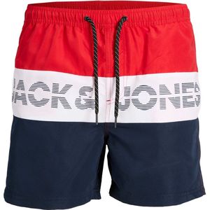 Jack & Jones JJSwim Zwembroek Rood/blauw 42 Plussize