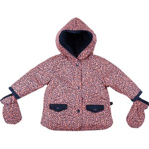 Ducksday - jas - waterdicht - baby - peuter - meisje - Pip - Roze - Blauw – 80- VALT GROOT - NEEM MAAT KLEINER