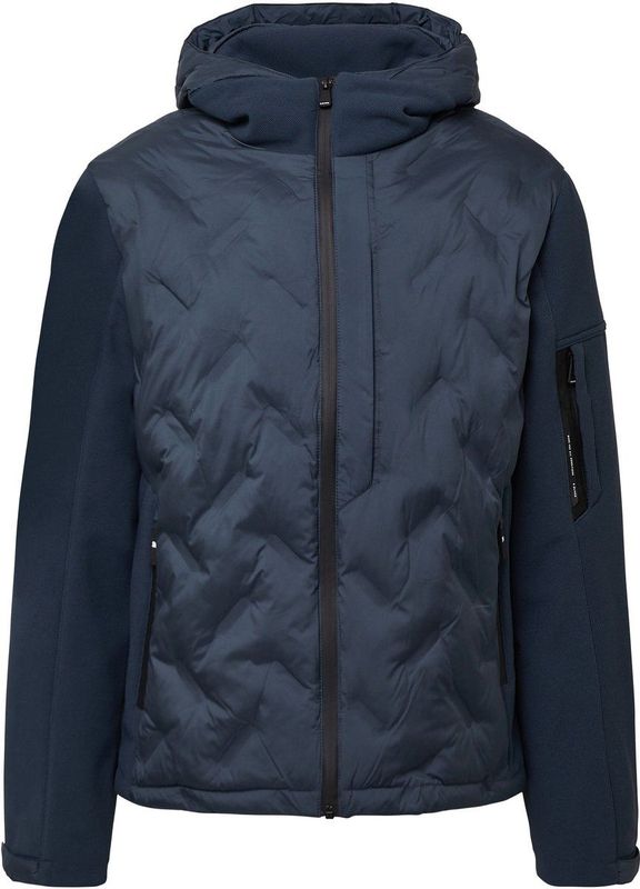 Buitenjas - Hybride Jas - Sportief - Met Vaste Capuchon - Fleecevoering - Voor Avonturen in de Buitenlucht