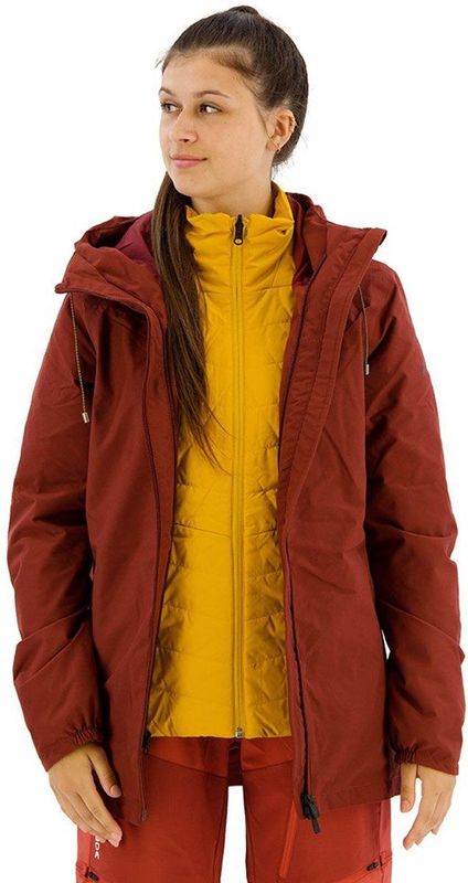 Vaude - Mineo 3in1 - Afneembare Jas - Geel - Bruin