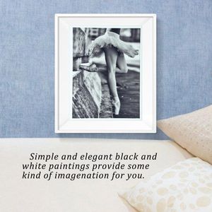 TheLau - Moderne Schilderij Ballerina Kunst Afdruk voor Slaapkamerdecoratie