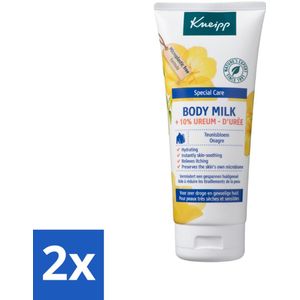 2 x Kneipp - Body milk - Special Care - Met 10 % ureum - Voor zeer droge & gevoelige huid - 200 ml - Intensieve Verzorging - Droge Huid - Gevoelige Huid - Hydraterende Bodymilk - Ureum