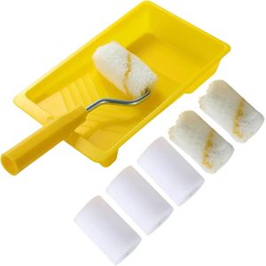 Mini Rouleaux Mousse Pour Peinture - Kit Décoration Voor Huis - Rouleaux Voor Emulsie Schilderen - Manchon à Poils Moyens Voor Schilderen Emulsie Artisanale Op Muren En Plafonds