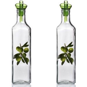 Homemade Olie- en Azijnset - Glas - 2st - 500ml