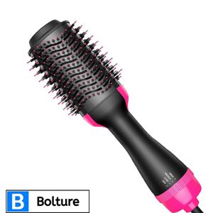 Bolture Haardroger met Borstel - Krulborstel Kort Haar Zelfdraaiend - Fohnborstel Roterend - Elektrische Haarborstel - 3 in 1 Fohn