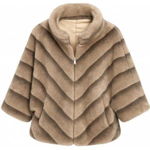 HS Premium Faux Fur Jas – Oversized – One Size – 100% Polyester – 4 Kleuren