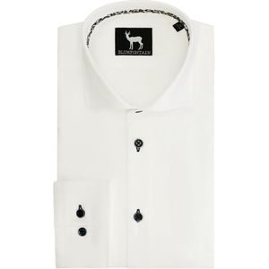 GENTS - Overhemd Blumfontain uni - Katoen - Wit - Maat XL/XL