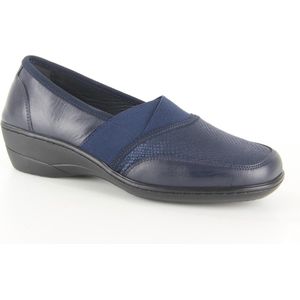 Q Fit Shoes 6009.10 BLUE dames instappers gekleed maat 42 blauw