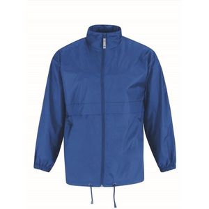 Windjas/regenjas voor heren kobaltblauw maat XL