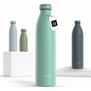 LARS NYSØM Ren - Drinkfles - Aqua Turquoise - Roestvrijstaal - 750ml