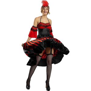 FUNIDELIA Can-Can kostuum voor vrouwen Western - Maat: M - Zwart