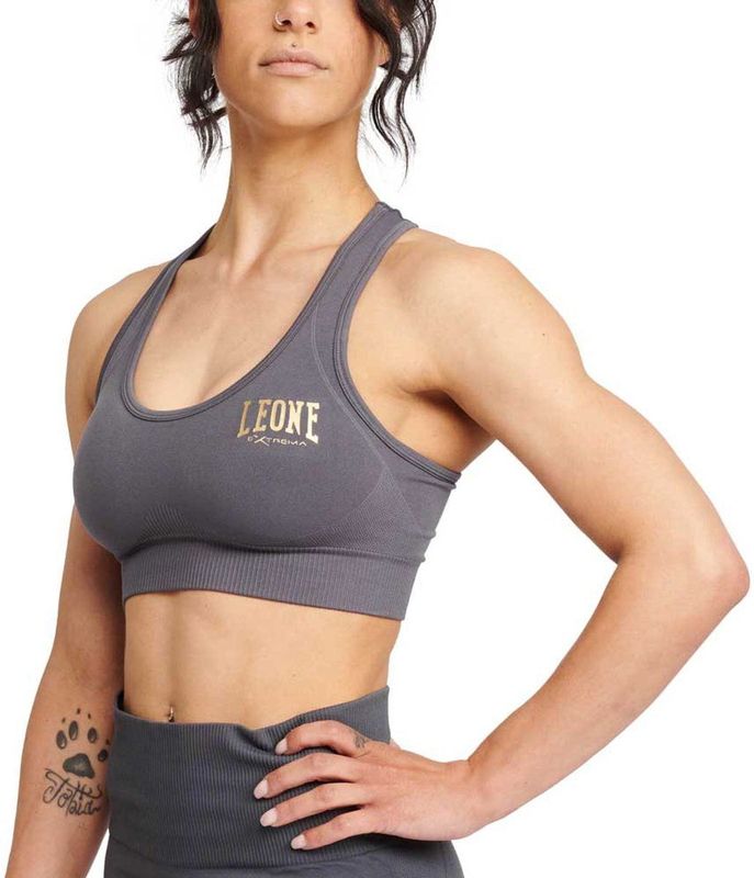 Leone1947 Logo Sportbeha Grijs L Vrouw