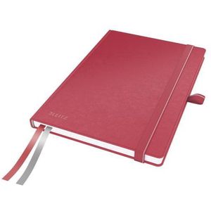 Leitz Complete A5 Notitieboek met Hardcover - Geruit - met Elastische Sluiting - Rood