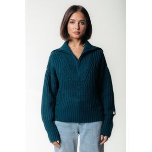 Colourful Rebel - Yfke Knitwear - Pullover - Groen - Zachte Stof