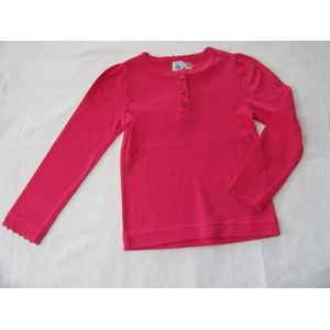 petit bateau, meisje, t-shirt lange mouw fuchia , 4 jaar 102
