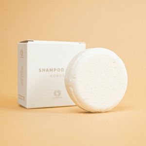 Shampoo Bar Kokos 60 gram - voor alle haartypen en kinderen - plasticvrij - vegan - shampoobar