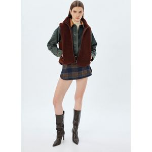 Rechte kraag Rits gedetailleerd Skibekleidung Weste