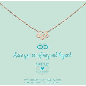 Heart to Get - Ketting met hanger - RoséGoud - Infinity