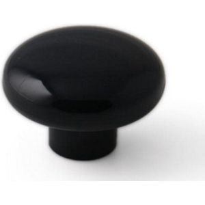 Kastknop knop 40mm kunststof bol zwart - Deurknop - Meubelknop - Keuken