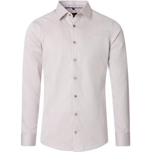 Beige Venti Overhemd Kent Boord Modern Fit Katoen - XXL
