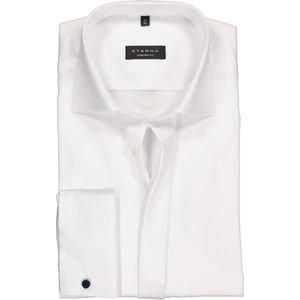 ETERNA - Comfort Fit - Overhemd - Wit - Dubbele Manchet - Strijkvrij
