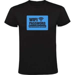 Wifi password Heren T-shirt - wifi - internet - sarcasme - frutiger aero - gezellig - humor - grappig