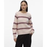 Vero Moda - Vmzada L O-neck - Gebreide Trui - Multicolor