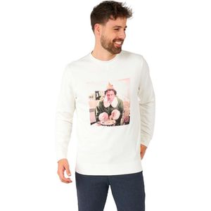 OppoSuits Elf Kerst Trui - Heren Kerst Sweater - Kersttrui - Grijs - Maat: XXL