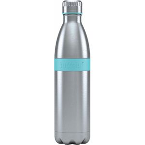 Boddels TWEE Thermosfles drinkfles - 0,8 liter - RVS/Turquoise