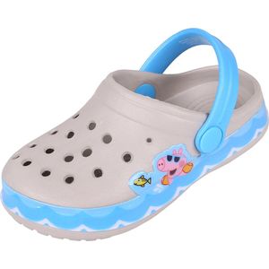 Grijs-blauwe, slippers voor Jongens gemaakt van Licht EVA-materiaal - George Peppa Pig
