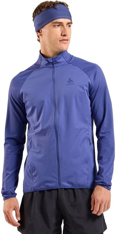 Odlo Zeroweight Warm Hybrid Jas Blauw S Man