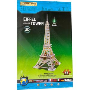 Robotime Eiffel Toren Houten 3D Puzzel