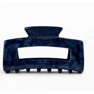 Moonie's Madison haarklem in Dark ocean - Blauw - 10.5 cm - Haarklemmen - Haaraccessoires - Acetaat