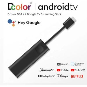 Google Stick - Android 11 TV Dongle - 4K UHD - 2.4G/5G WiFi - Zwart