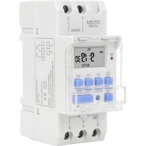 Timer-relais met countdown-functie, afneembare batterij, 16 A, 12 V DC, LCD-timer.