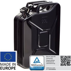 BW® - Benzinejerrycan - 20 Liter - Metaal - Robuuste Kwaliteit